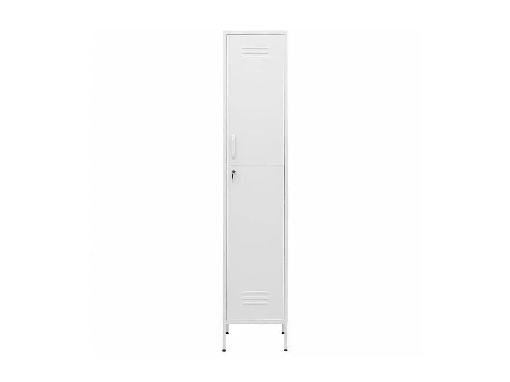 Armoire à casiers Blanc 35x46x180 Acier