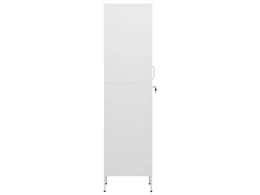 Armoire à casiers Blanc 35x46x180 Acier