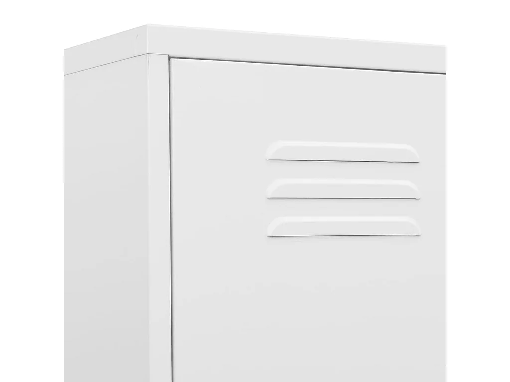 Armoire à casiers Blanc 35x46x180 Acier