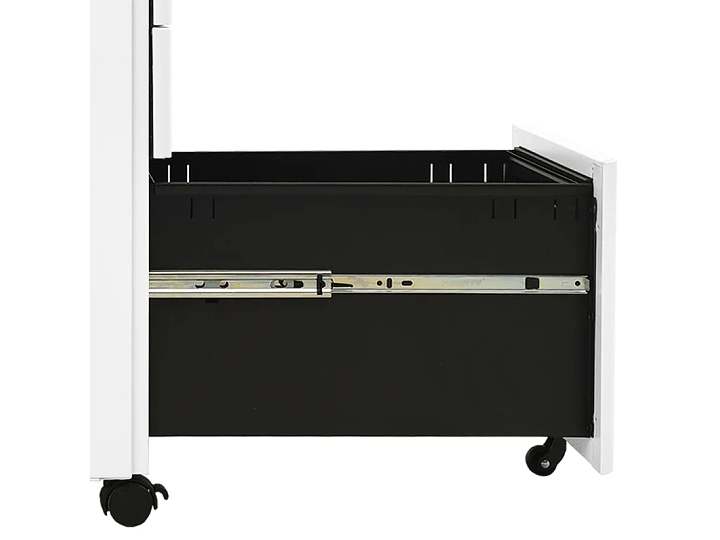 Classeur mobile Blanc 30x45x59 Acier