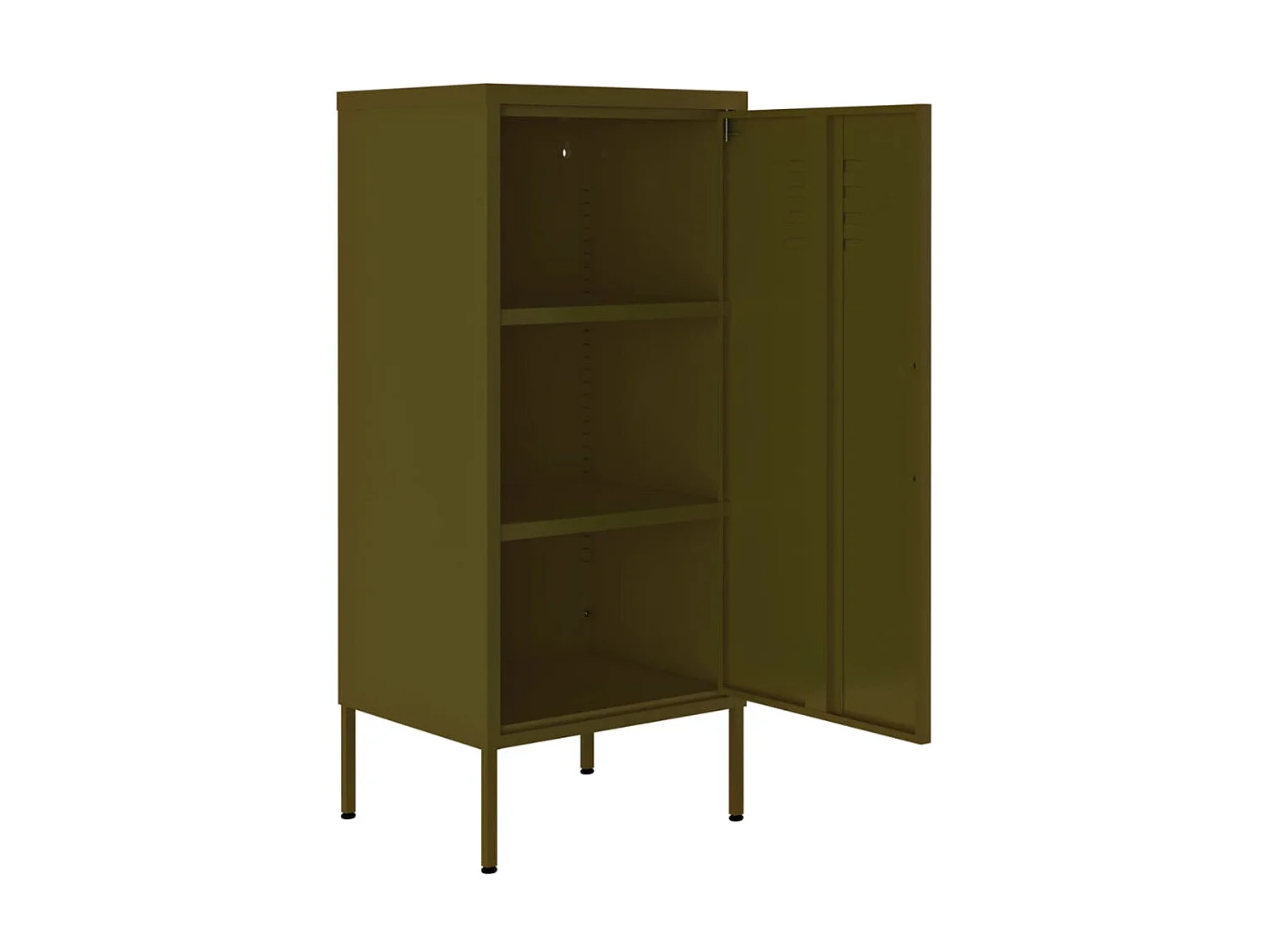 Armoire de rangement Vert olive 42,5x35x101,5 Acier 2