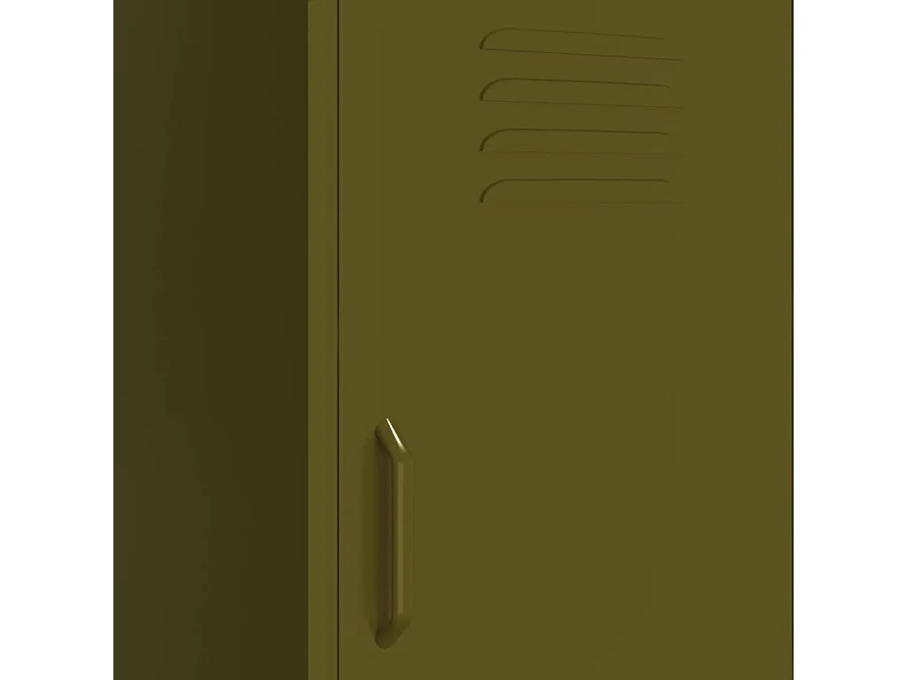 Armoire de rangement Vert olive 42,5x35x101,5 Acier 2