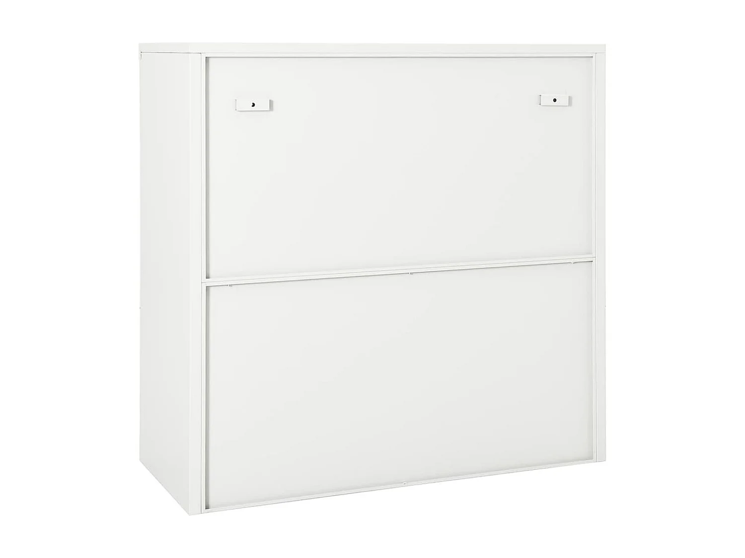 Armoire à portes coulissantes Blanc 90x40x90 Acier 2