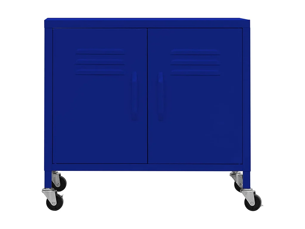 Armoire de rangement Bleu marine 60x35x49 Acier