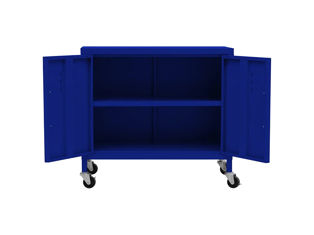 Armoire de rangement Bleu marine 60x35x49 Acier