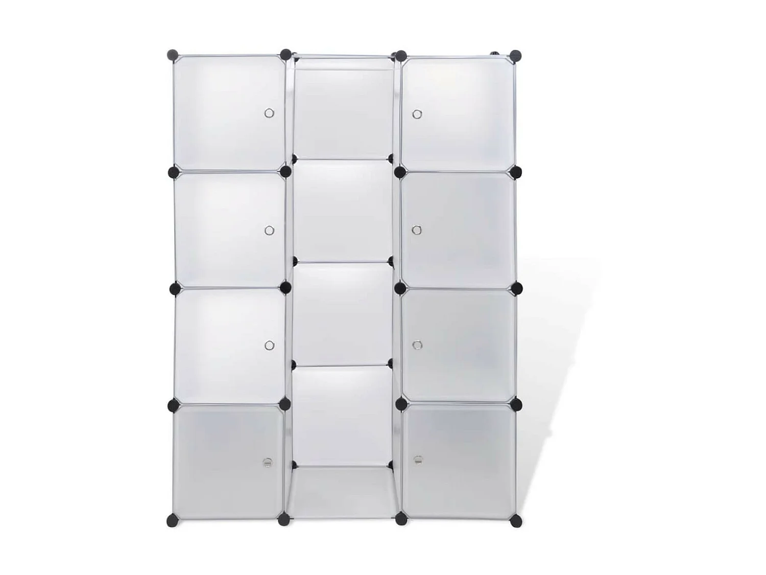 Armoire modulaire 9 compartiments Blanc 37 x 115x150