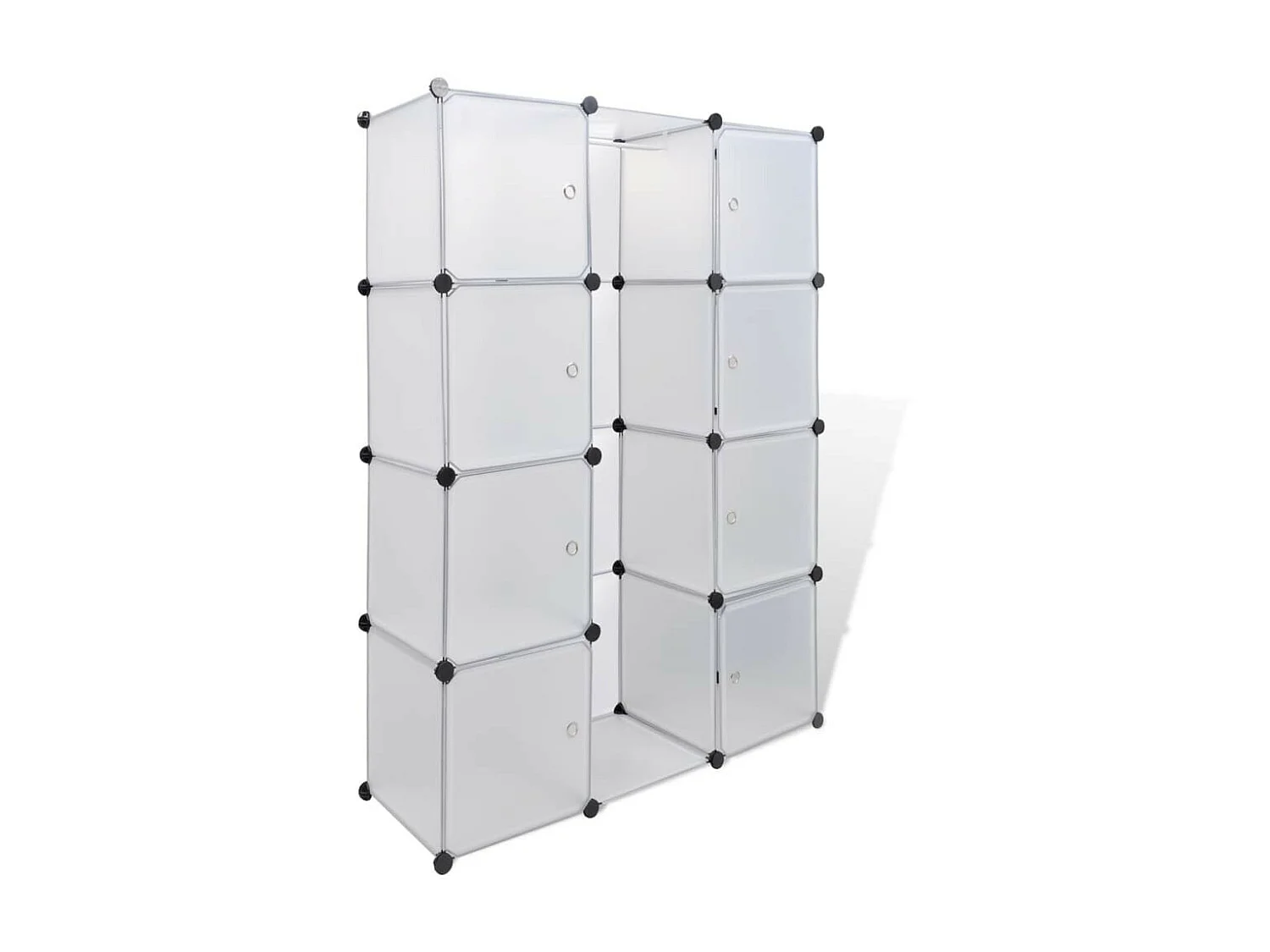 Armoire modulaire 9 compartiments Blanc 37 x 115x150