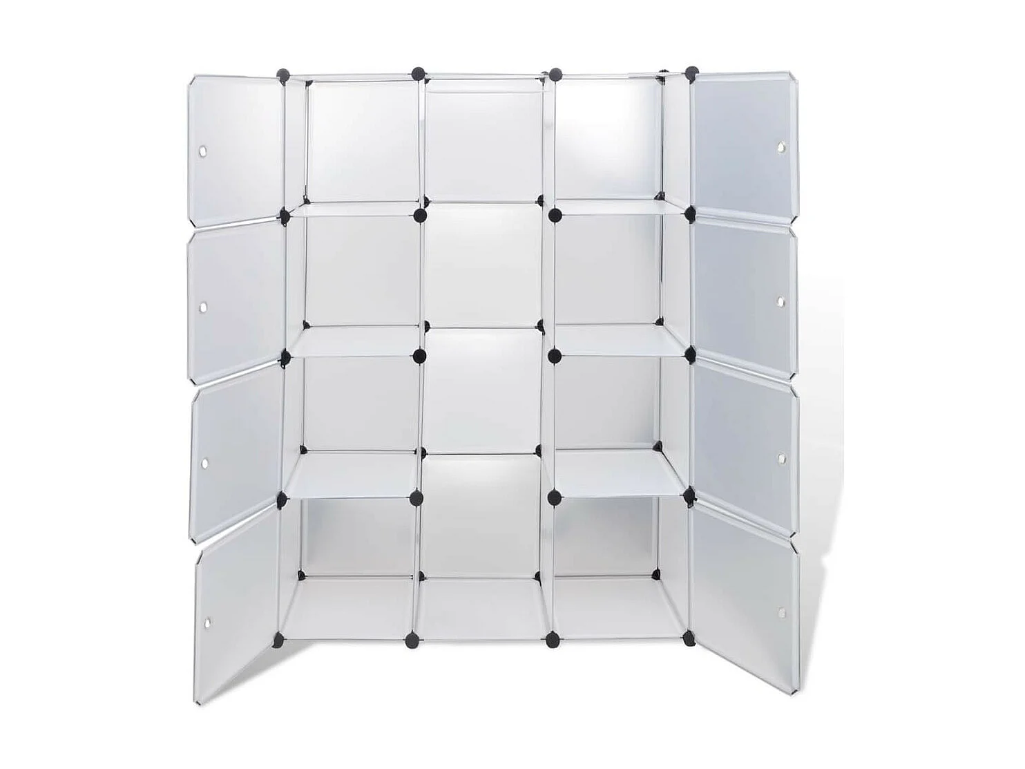 Armoire modulaire 9 compartiments Blanc 37 x 115x150