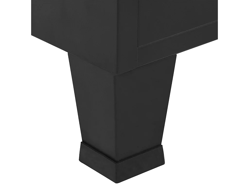Garde-robe industrielle Noir 90x40x140 Acier