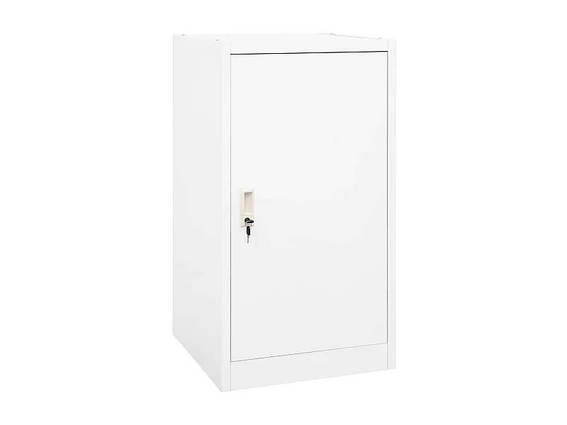Armoire à selles Blanc 53x53x105 Acier