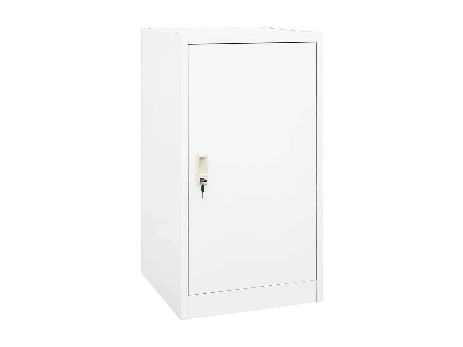 Armoire à selles Blanc 53x53x105 Acier