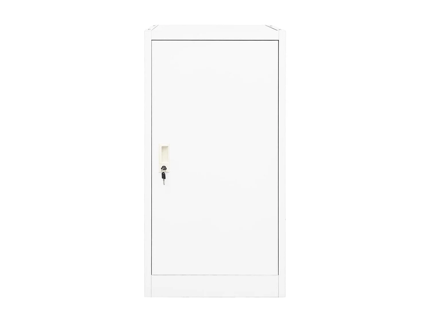 Armoire à selles Blanc 53x53x105 Acier