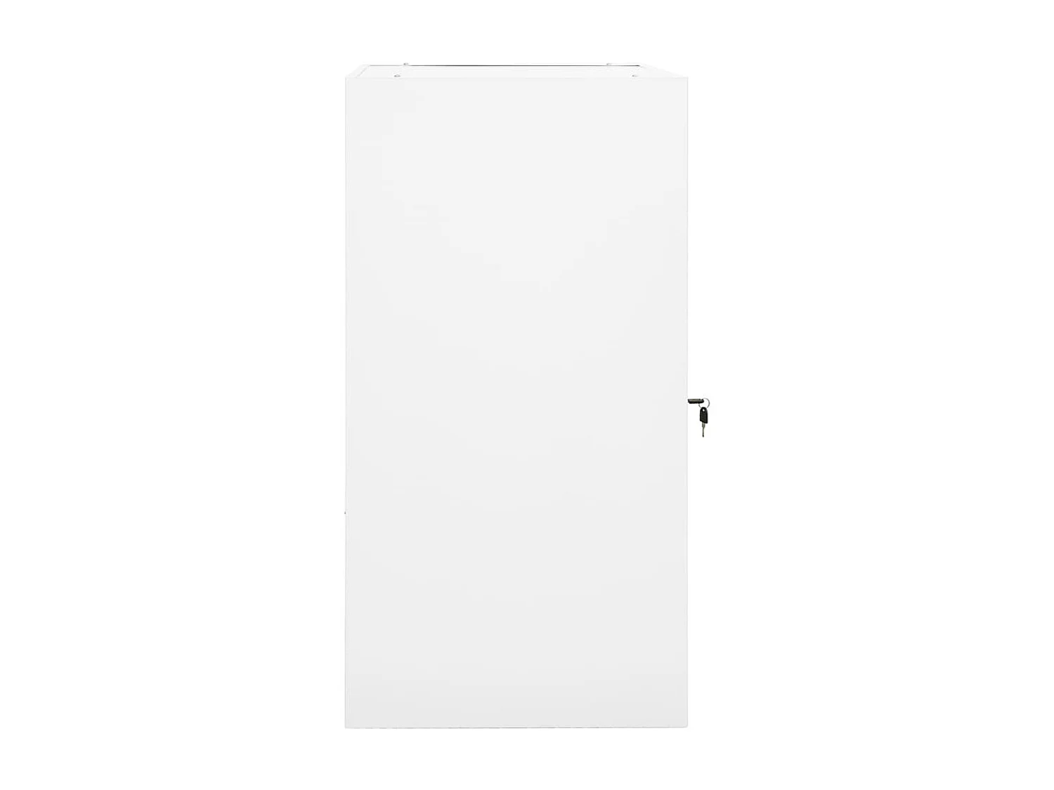 Armoire à selles Blanc 53x53x105 Acier