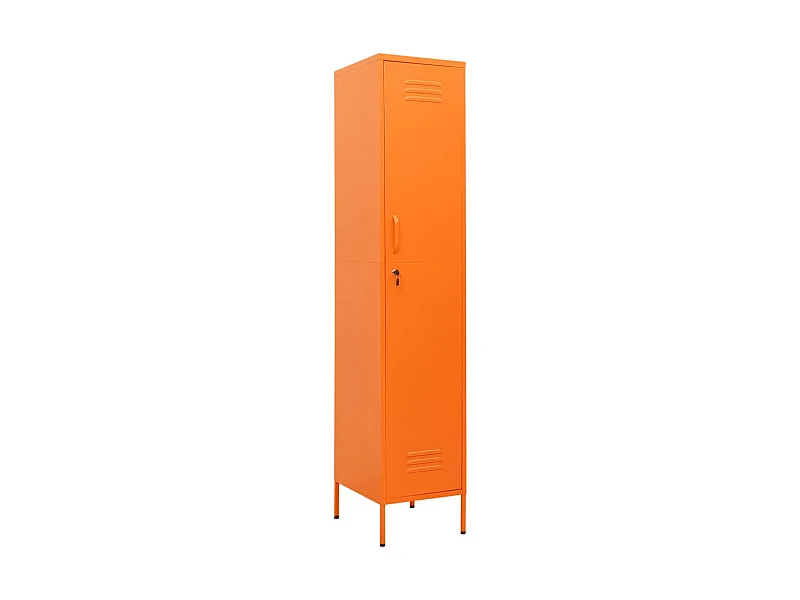 Armoire à casiers Orange 35x46x180 Acier