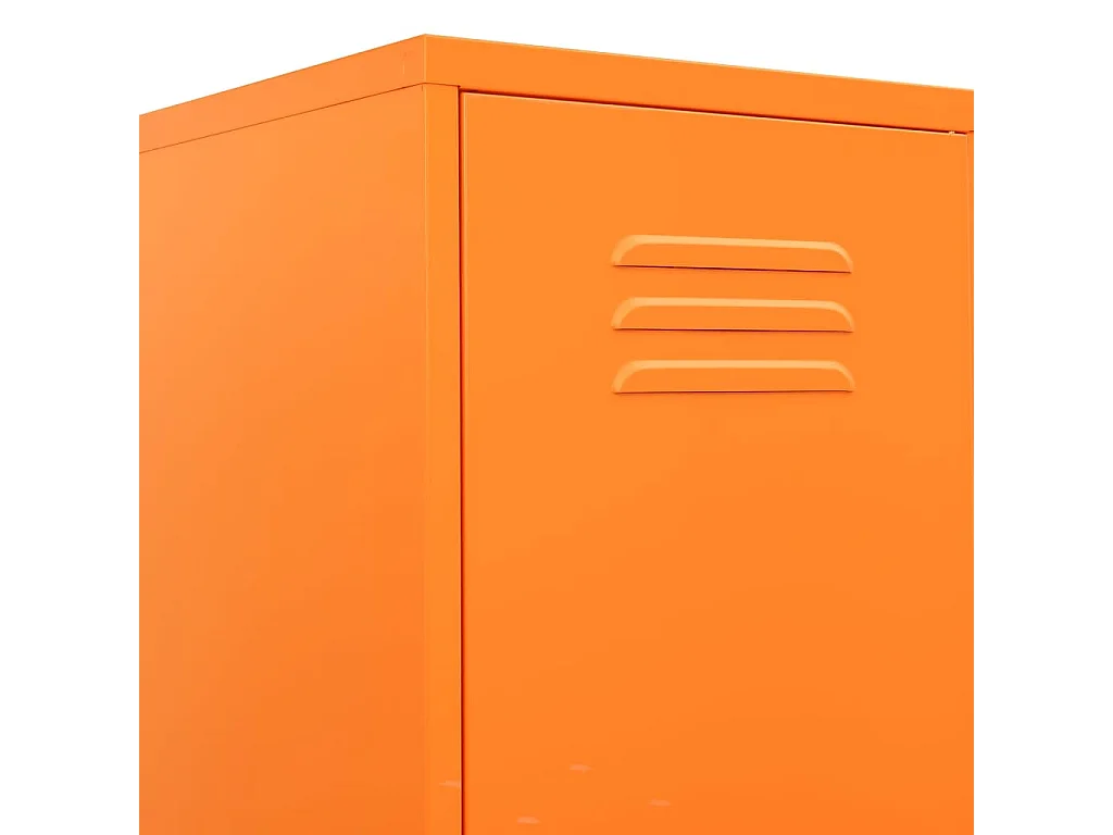 Armoire à casiers Orange 35x46x180 Acier