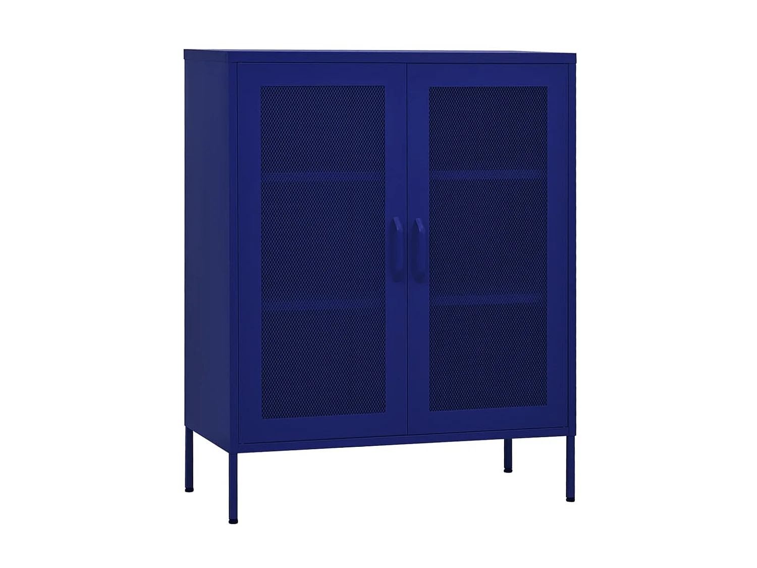 Armoire de rangement Bleu marine 80x35x101,5 Acier 4