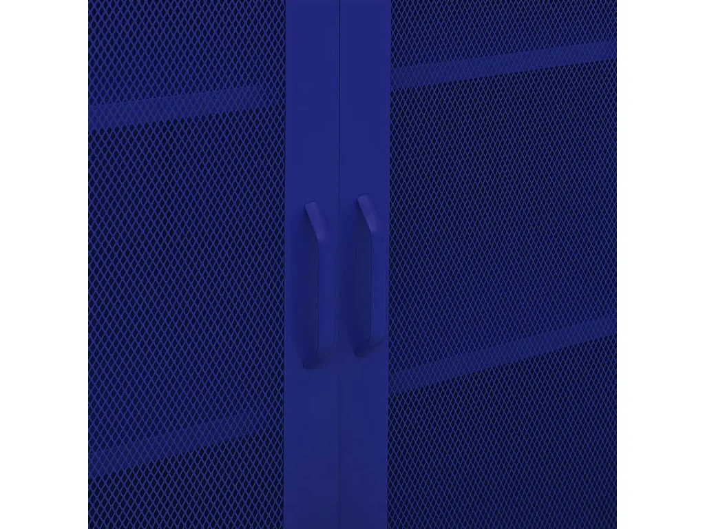 Armoire de rangement Bleu marine 80x35x101,5 Acier 4