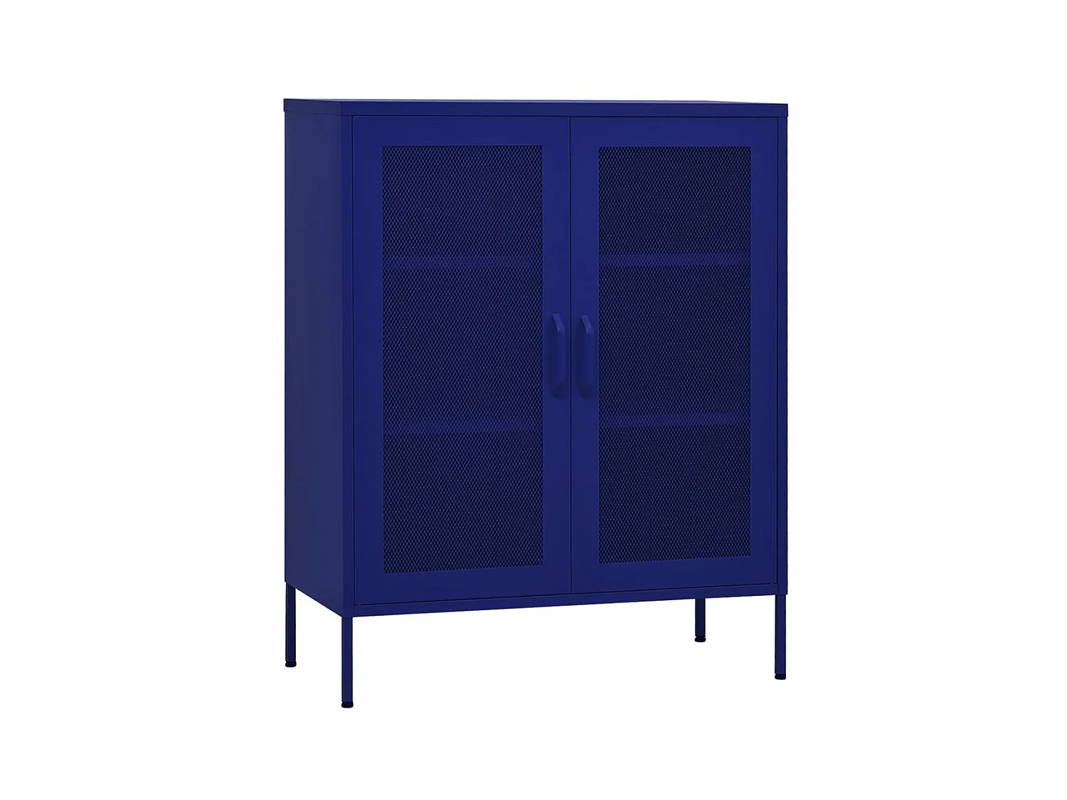 Armoire de rangement Bleu marine 80x35x101,5 Acier 4