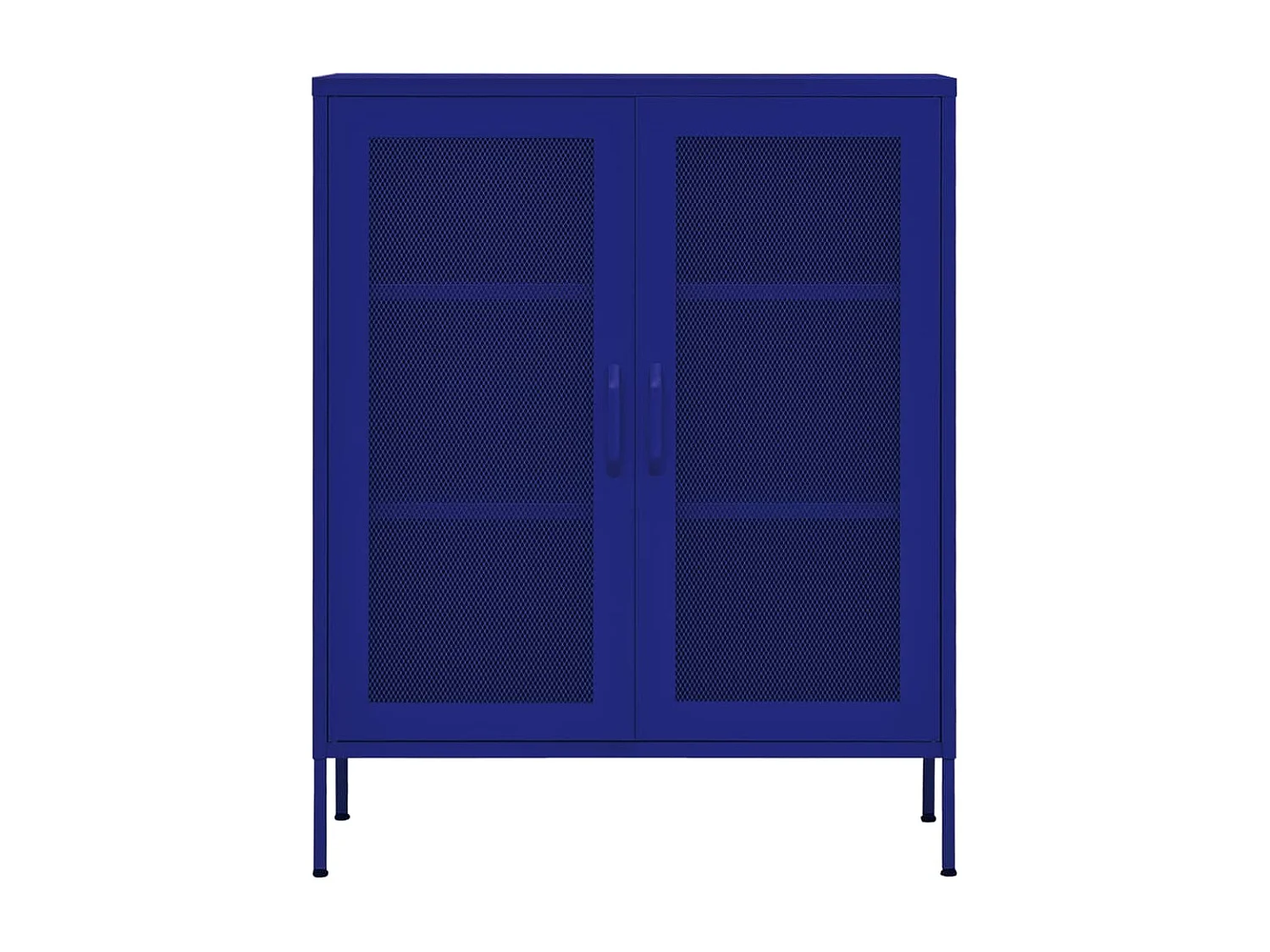 Armoire de rangement Bleu marine 80x35x101,5 Acier 4