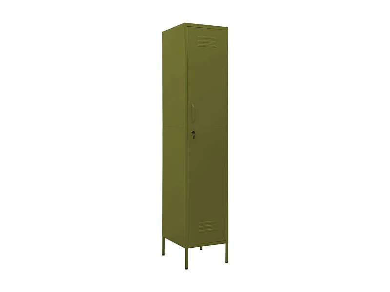 Armoire à casiers Vert olive 35x46x180 Acier