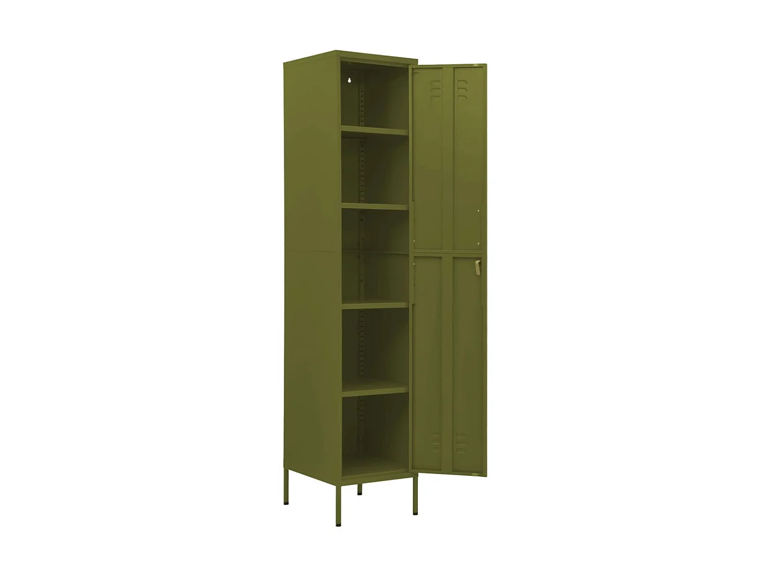 Armoire à casiers Vert olive 35x46x180 Acier