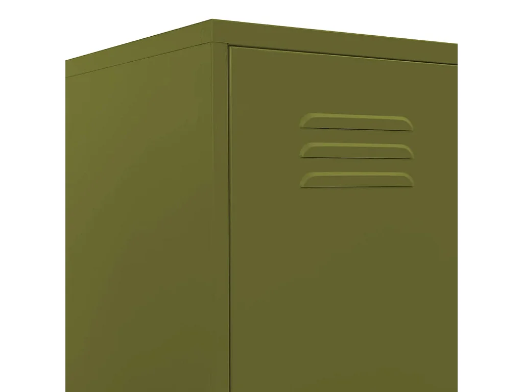 Armoire à casiers Vert olive 35x46x180 Acier
