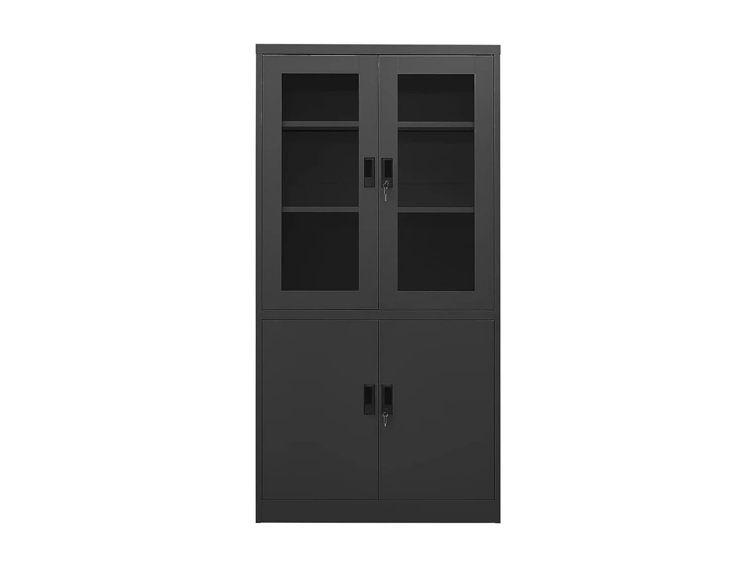 Armoire de bureau Anthracite 90x40x180 Acier