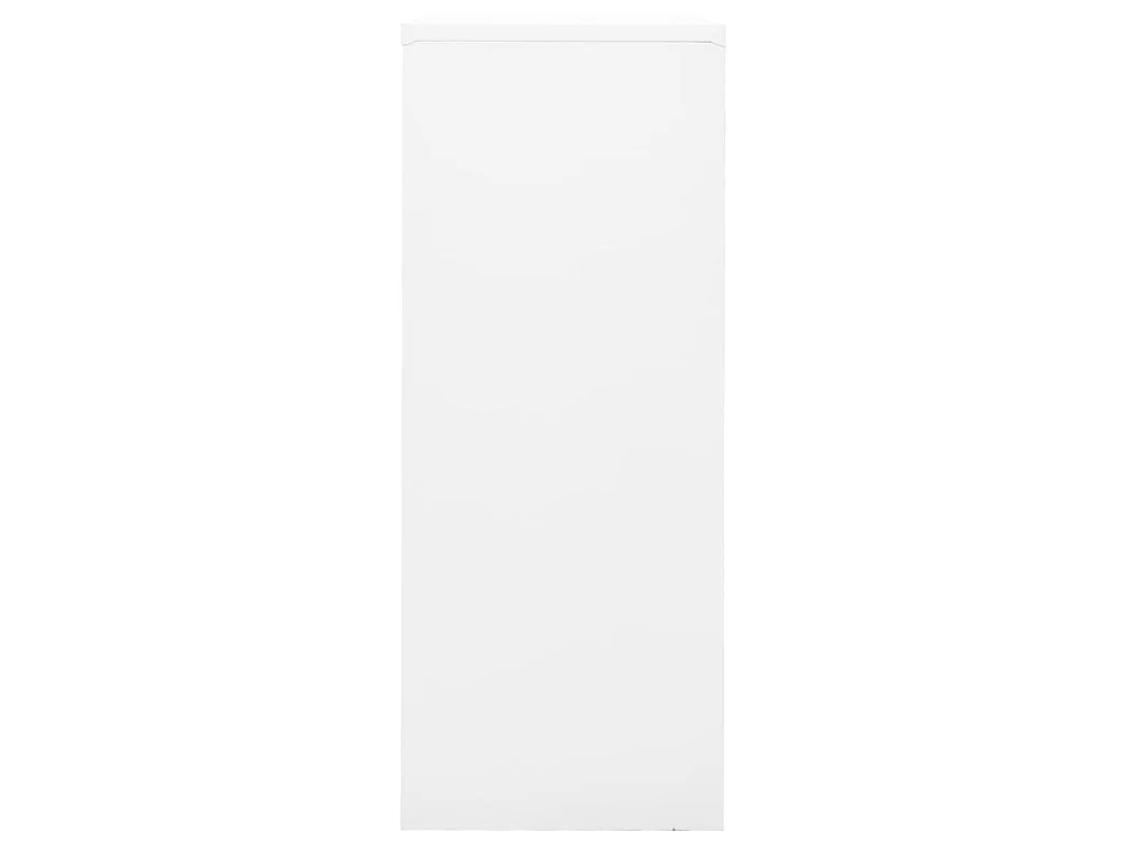 Armoire de bureau Blanc 90x40x102 Acier 2