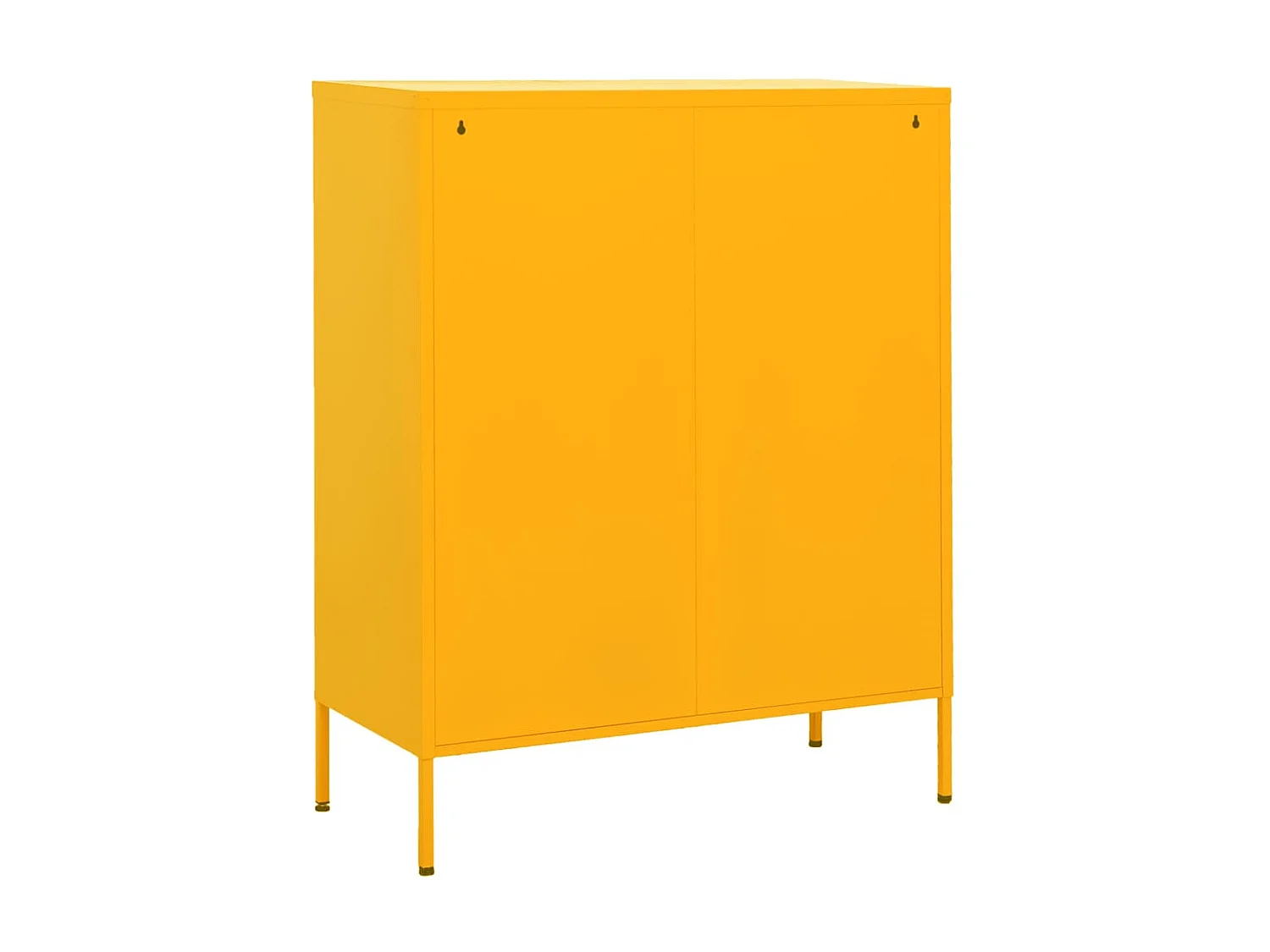 Armoire de rangement Jaune moutarde 80x35x101,5 Acier 4