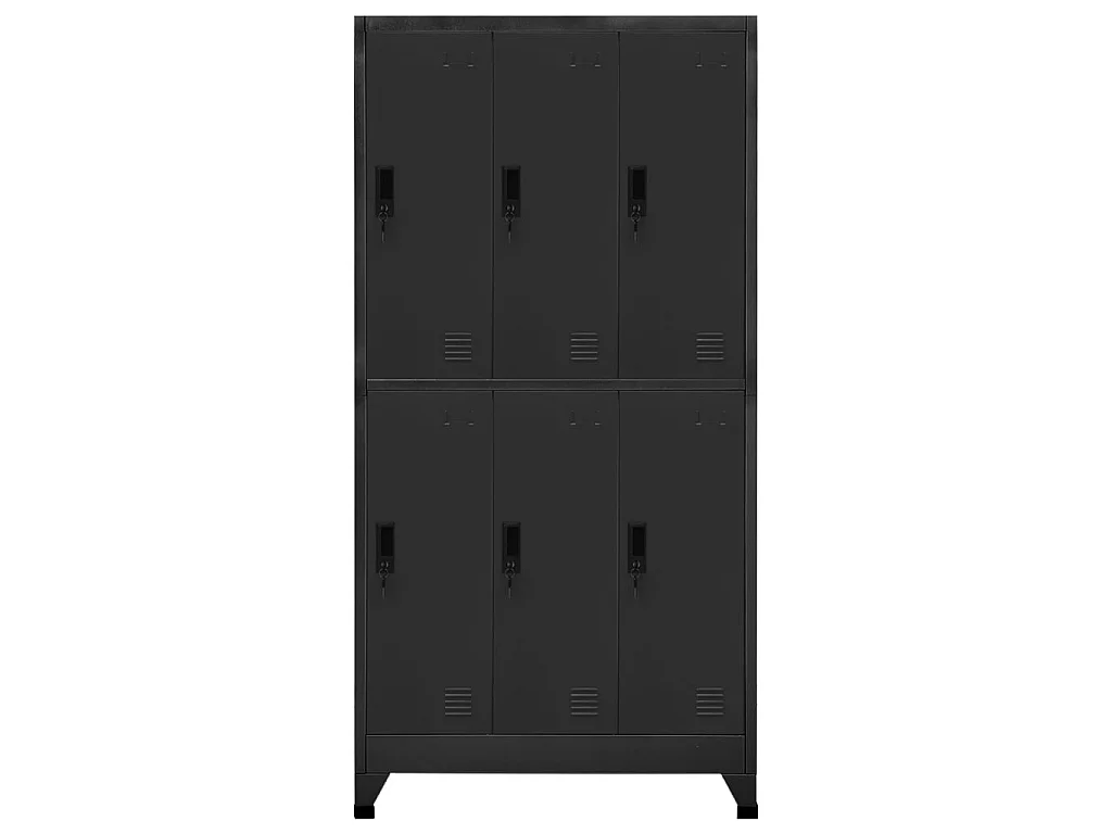 Armoire à casiers Anthracite 90x45x180 Acier