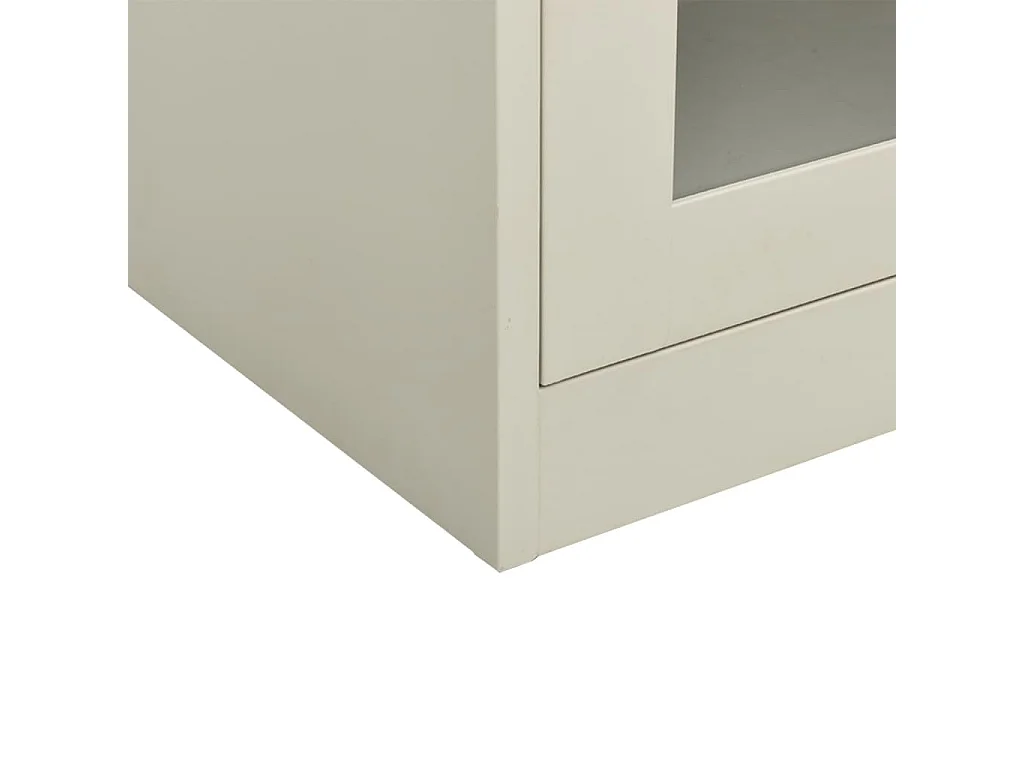 Armoire de bureau Gris clair 90x40x90 Acier