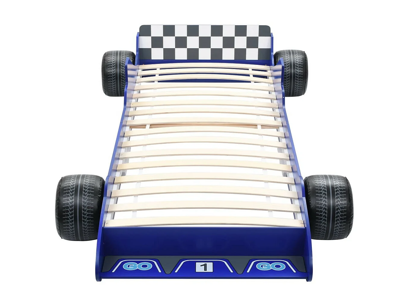 Lit voiture de course pour enfants 90x200 Bleu