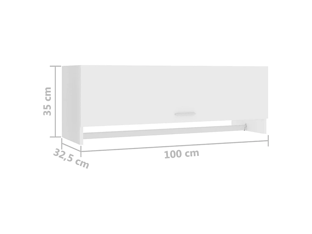 Garde-robe Blanc 100x32,5x35