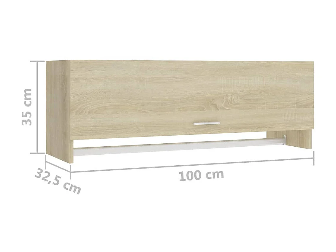 Garde-robe Chêne sonoma 100x32,5x35