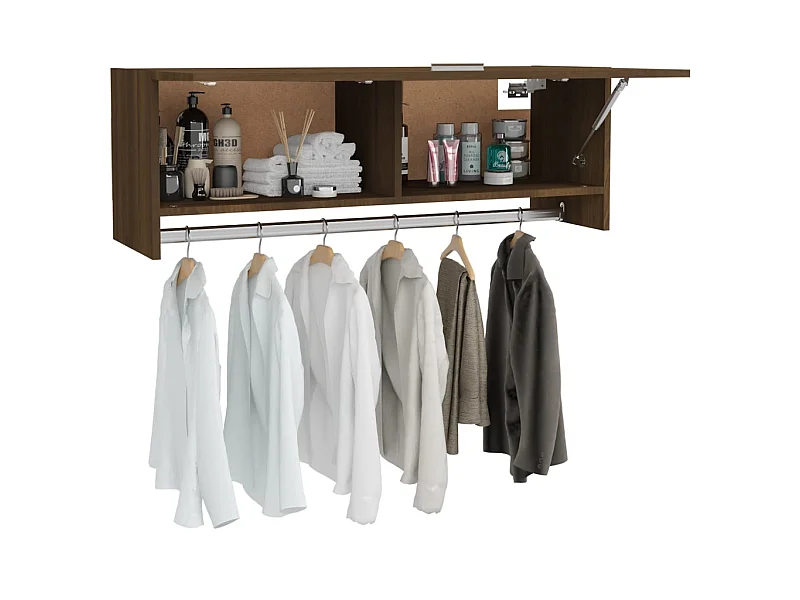 Penderie murale Chêne marron 100x32,5x35 Bois d'ingénierie