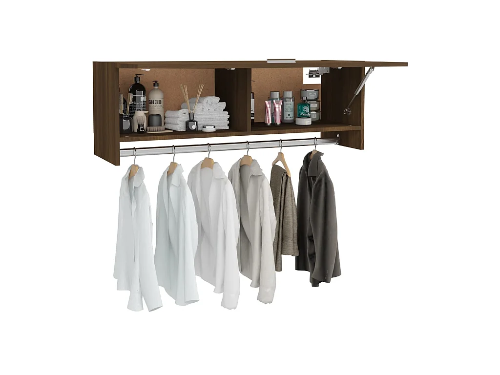 Penderie murale Chêne marron 100x32,5x35 Bois d'ingénierie