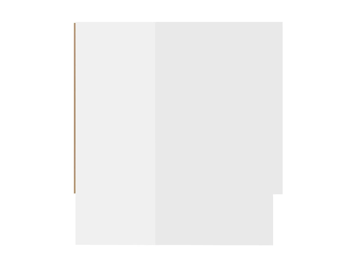 Garde-robe Blanc brillant 100x32,5x35