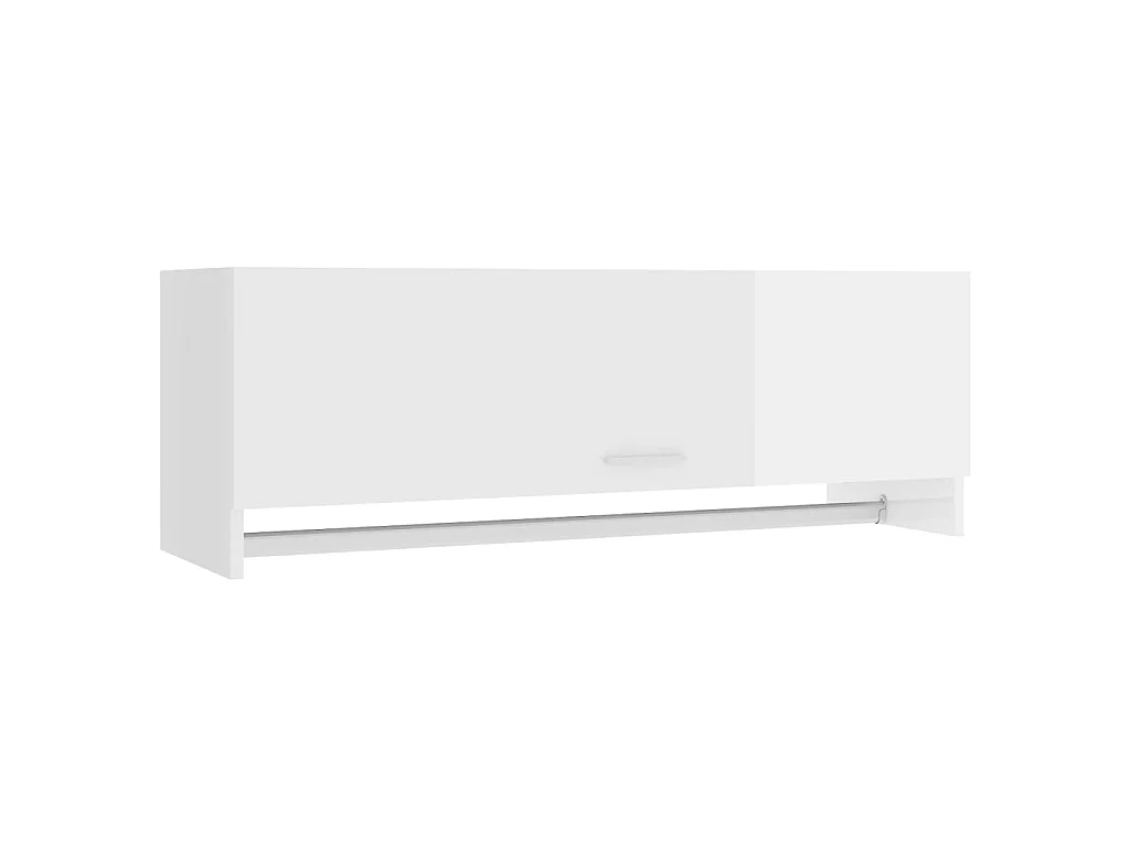 Garde-robe Blanc brillant 100x32,5x35