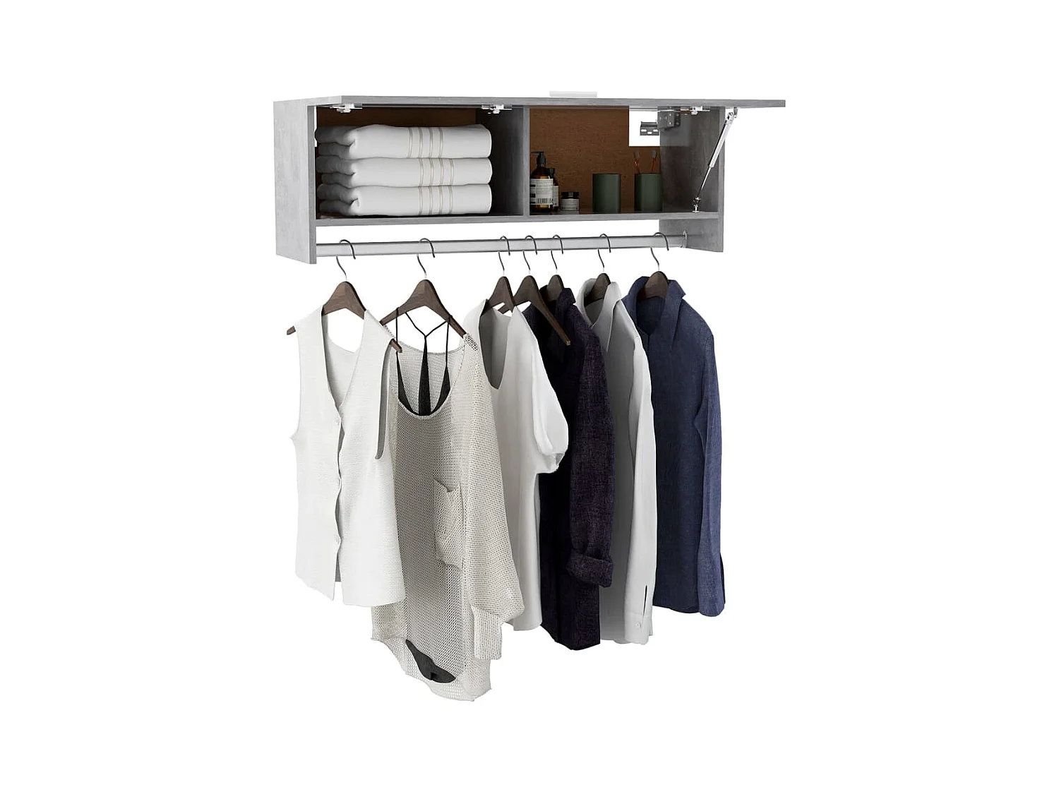 Garde-robe Gris béton 100x32,5x35