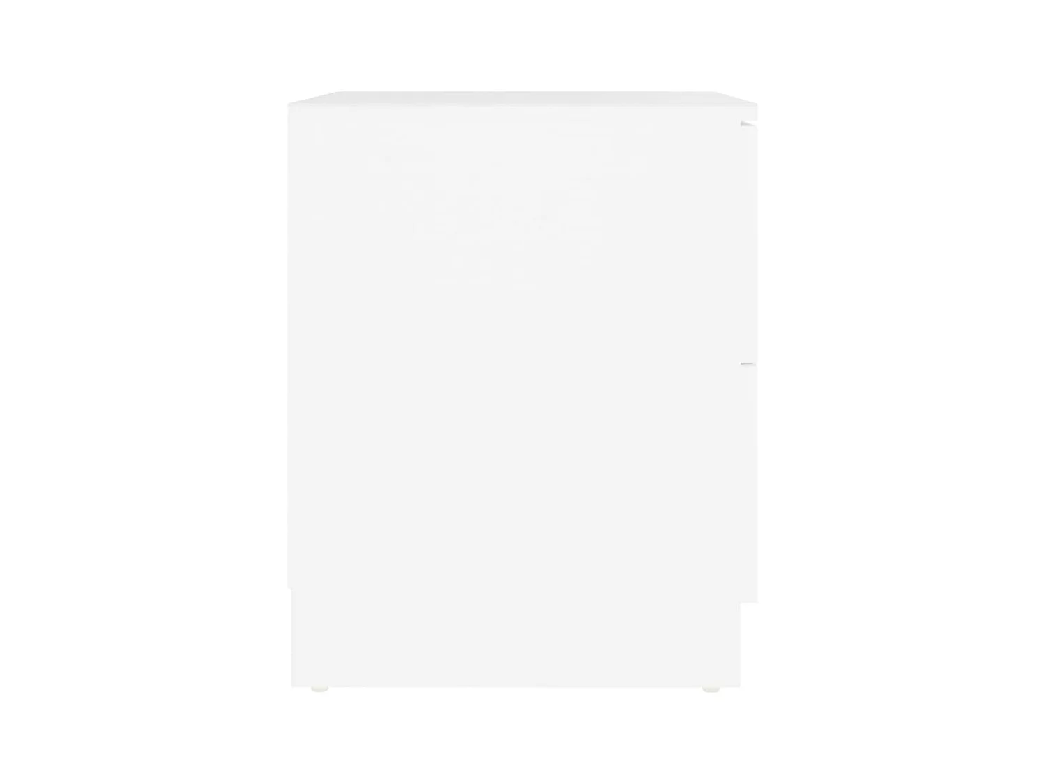 Table de chevet Blanc 40x40x50 cm Bois d'ingénierie