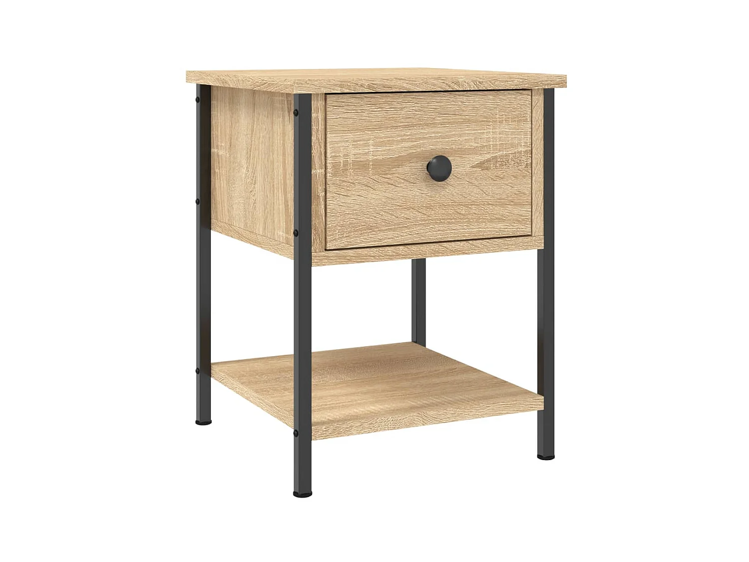 Table de chevet chêne sonoma 34x35,5x45 cm bois d'ingénierie