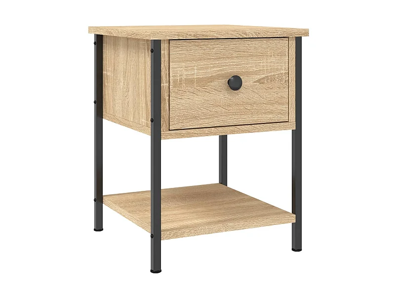 Comodino in rovere Sonoma 34x35,5x45 cm in derivati del legno