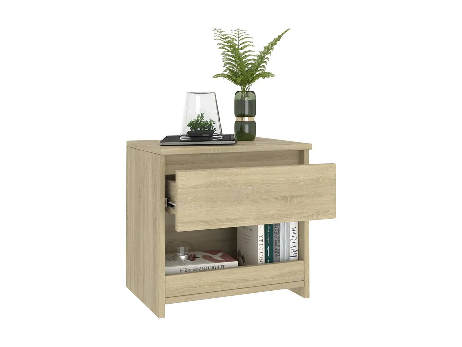 Nachttische 2 Stk. Sonoma-Eiche 40x30x39 cm Spanplatte