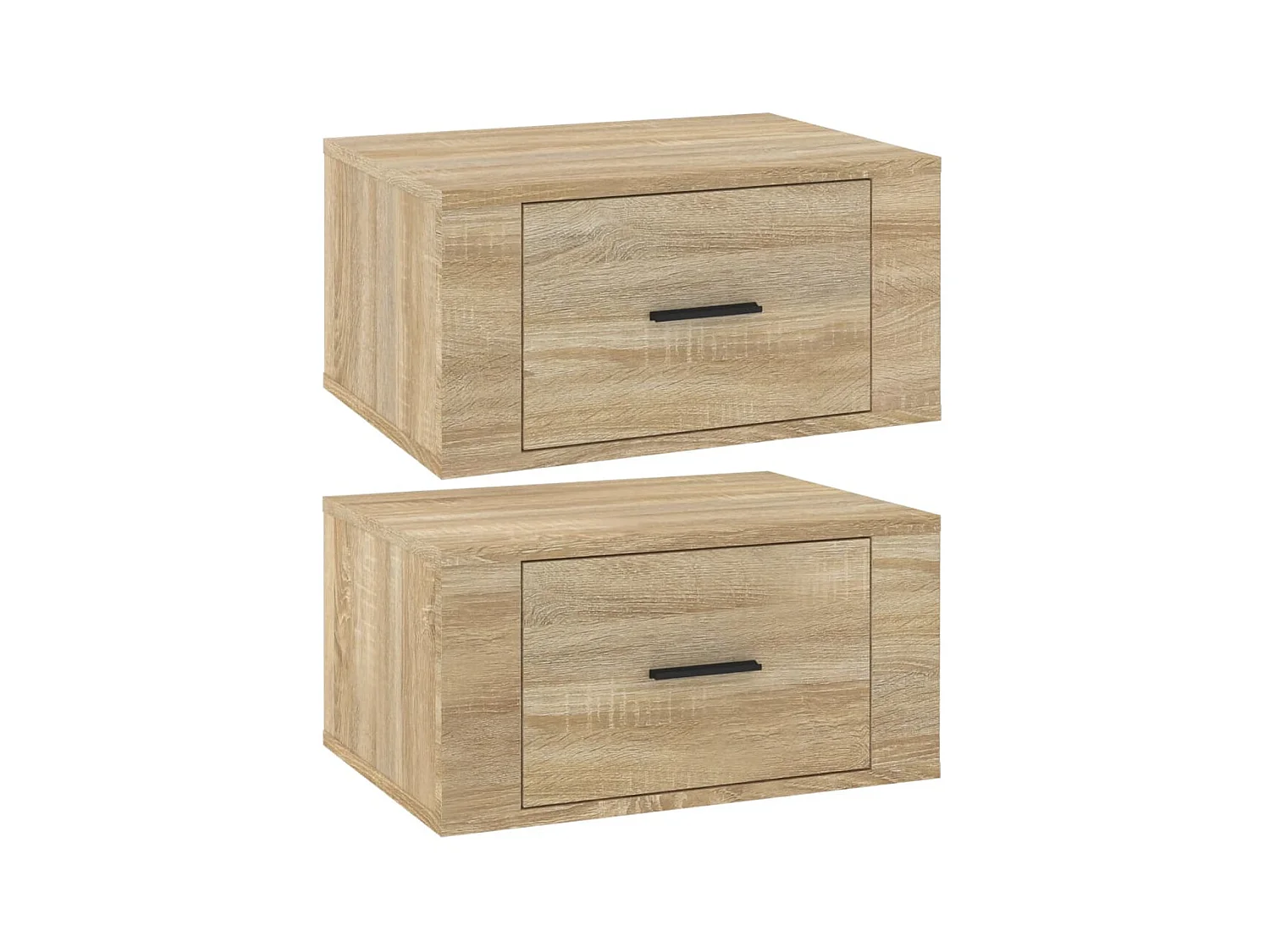 Tables de chevet murales 2 pcs Chêne sonoma 50x36x25 cm