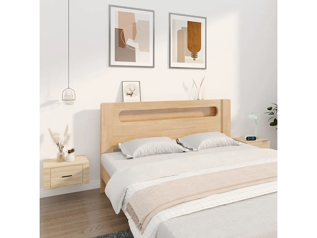 Wandhangende nachtkastjes 2 stuks Sonoma eiken 50x36x25 cm