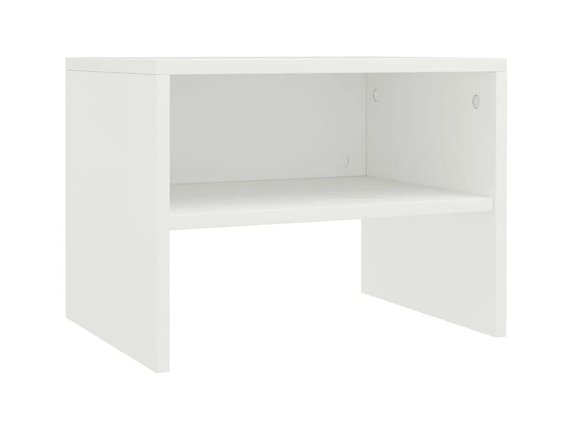 Comodino Bianco 40 x 30 x 30 cm Truciolato
