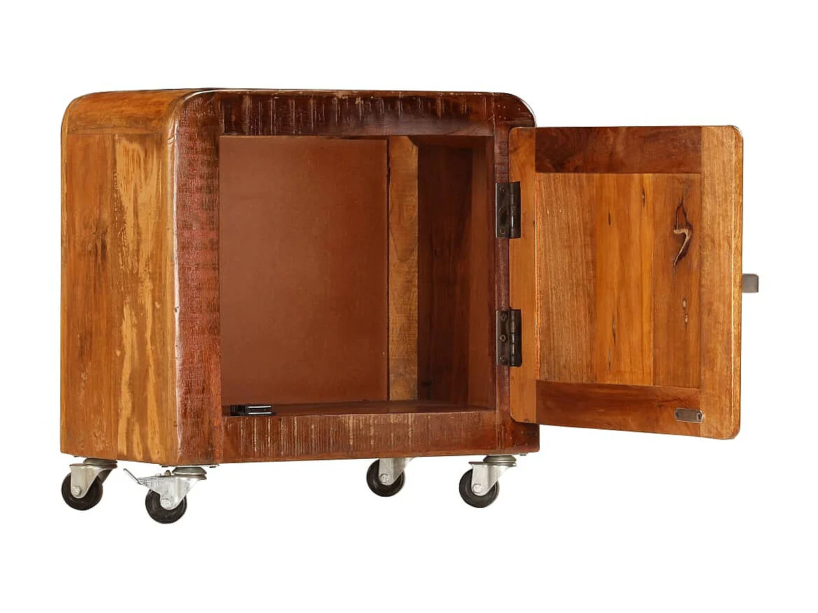 Mesita de noche 50 x 30 x 50 cm Madera maciza recuperada