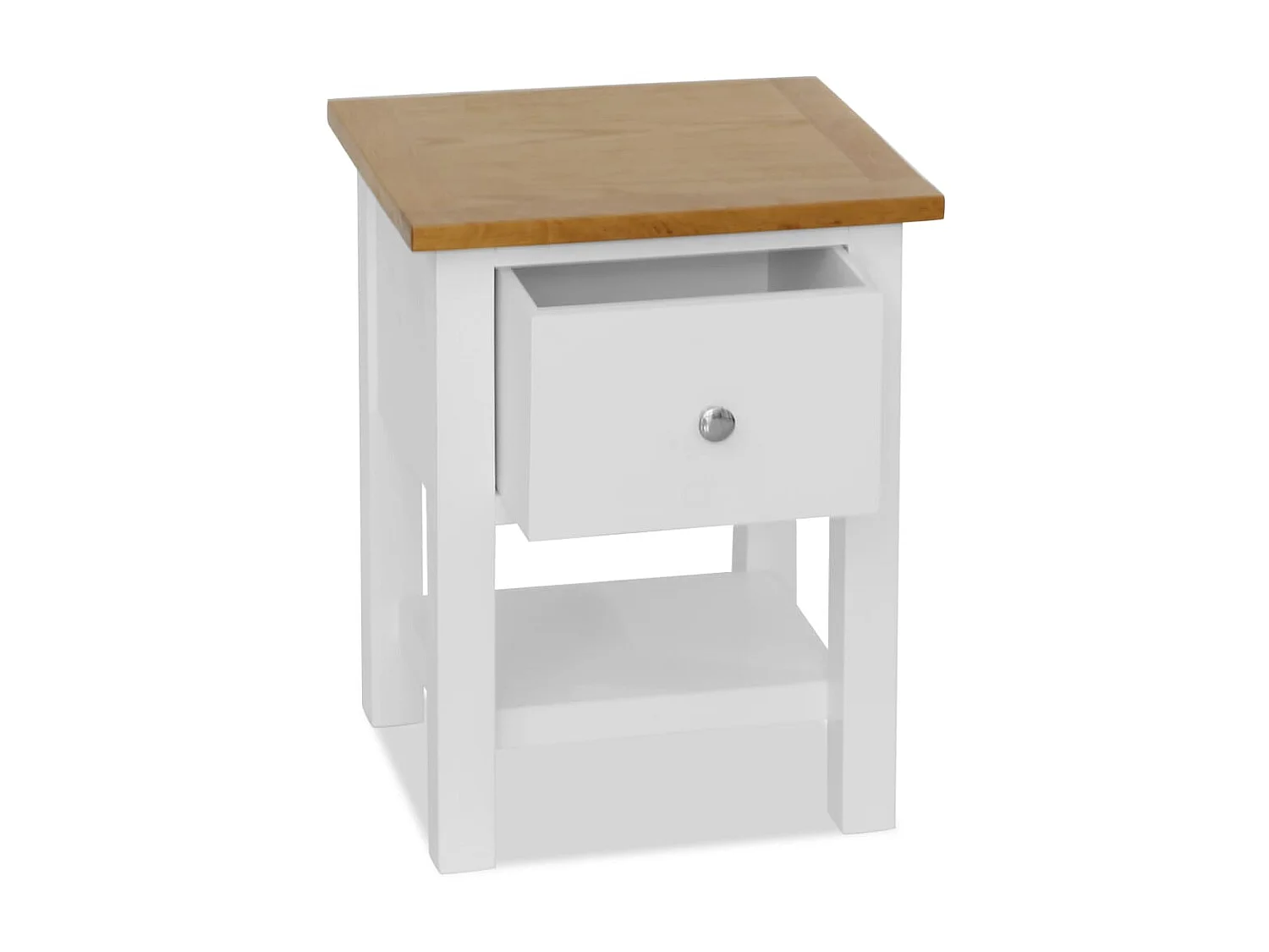 Table de chevet 36 x 30 x 47 cm Bois de chêne massif