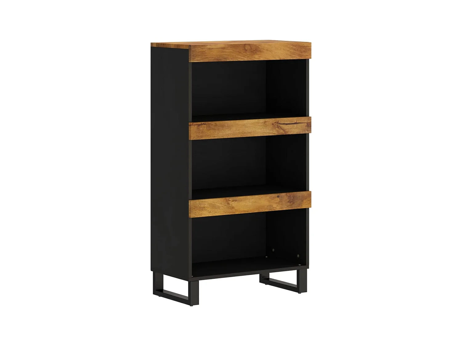Mobile laterale 60x33x107 cm in legno massello di mango