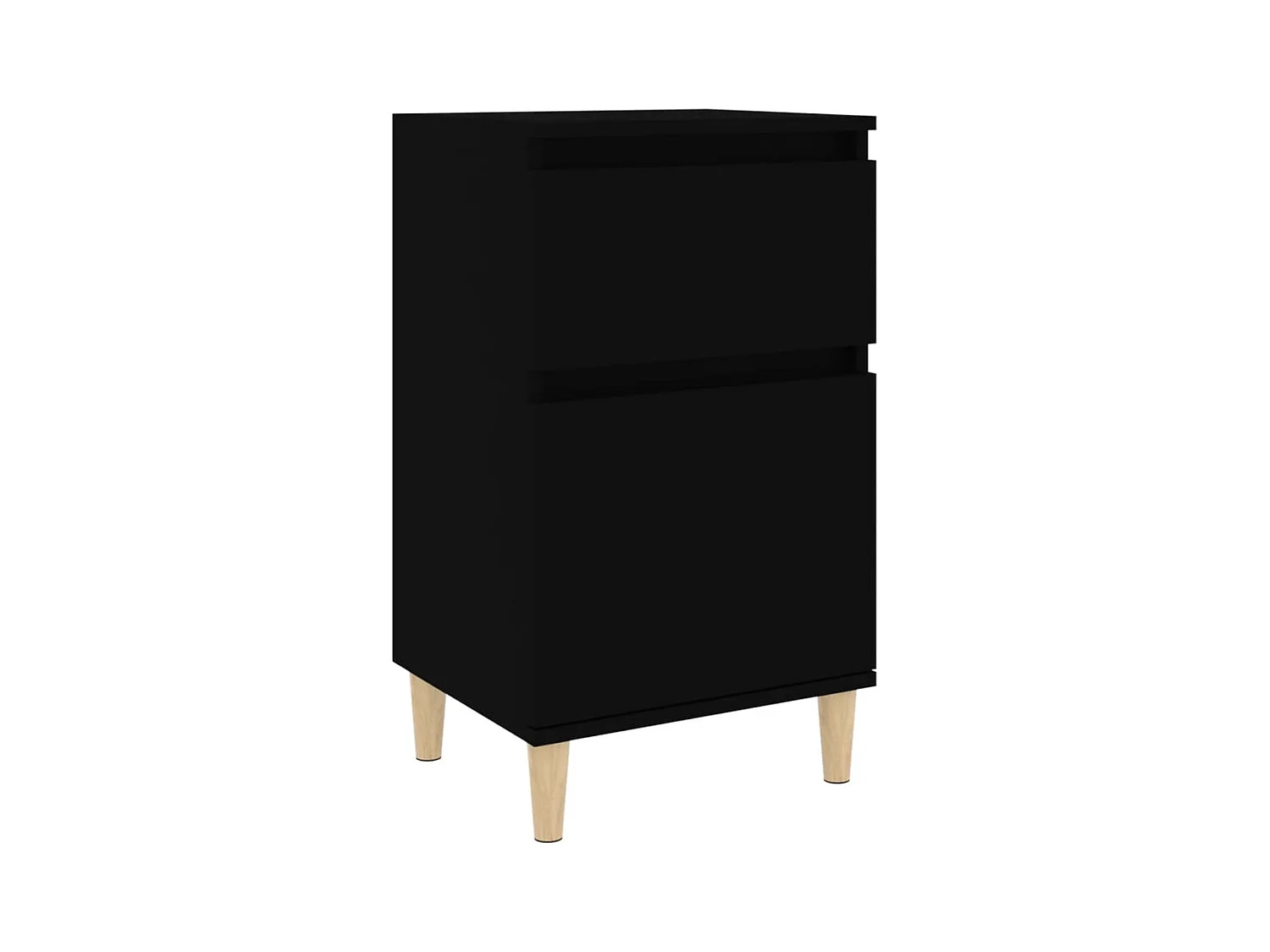 Table de chevet noir 40x35x70 cm